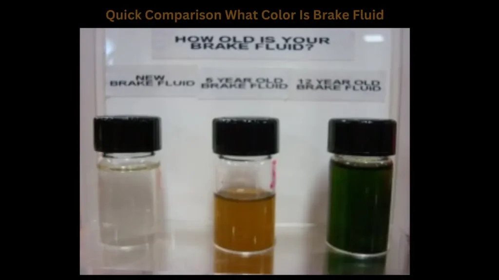 Quick Comparison What Color Is Brake Fluid